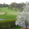 A spring view from the clubhouse balcony at Muskego Lakes Country Club