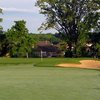 A view of green with bunker on the right at Hawks Landing Golf Club