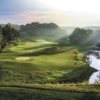 The par-4 fifth hole might be the most beautiful on the River golf course at Blackwolf Run.