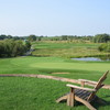 A view of green #7 at The Oaks Golf Course