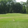 A view of green protected by bunkers at  Blur from Coachman's Golf Resort